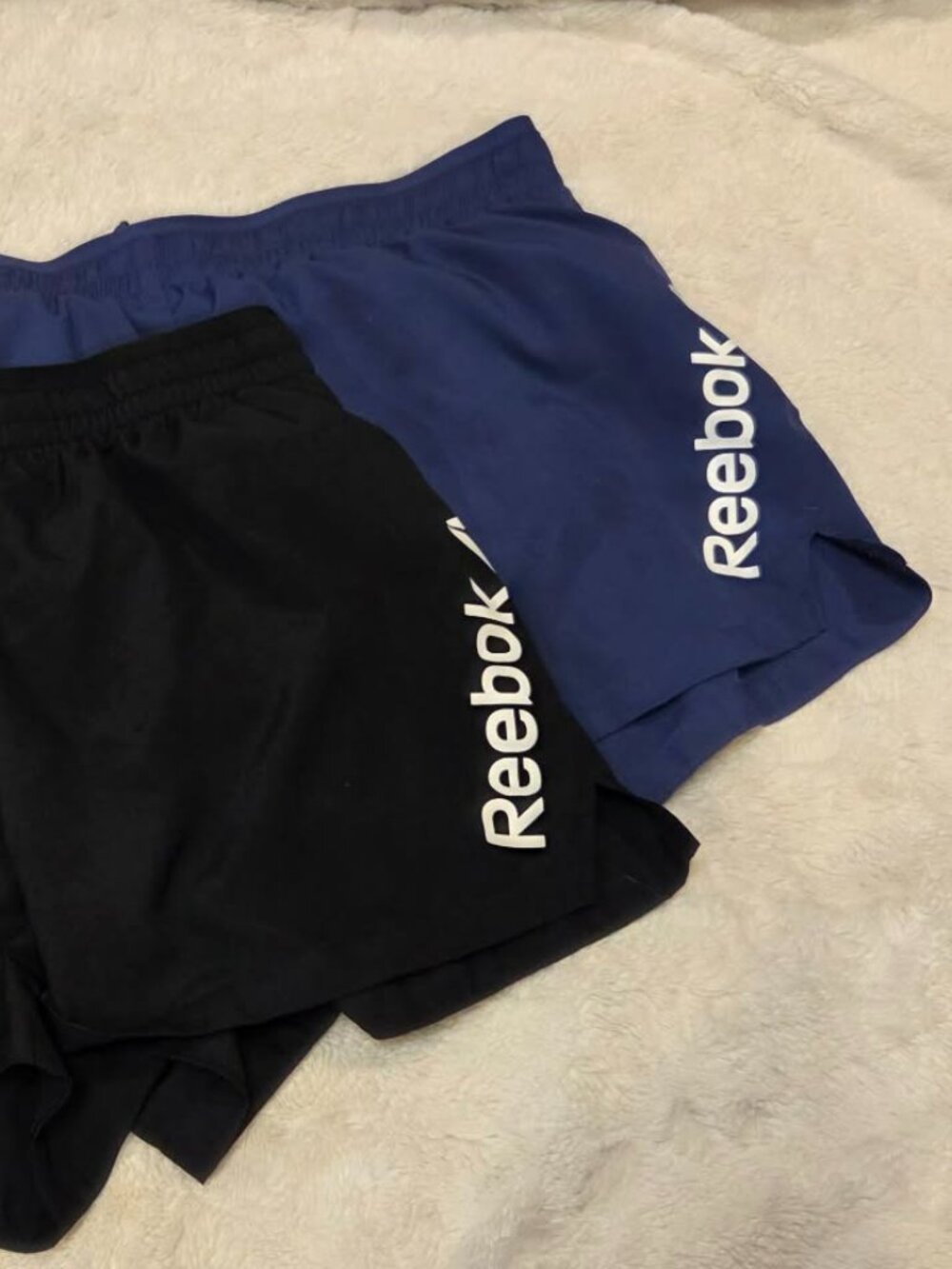 2 Pairs Reebok Women's Running Shorts with Liner Size L